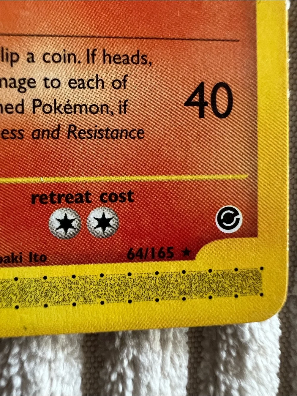 2002 RARE Typhlosion Ex Non Holo 64/165 Pokémon Card